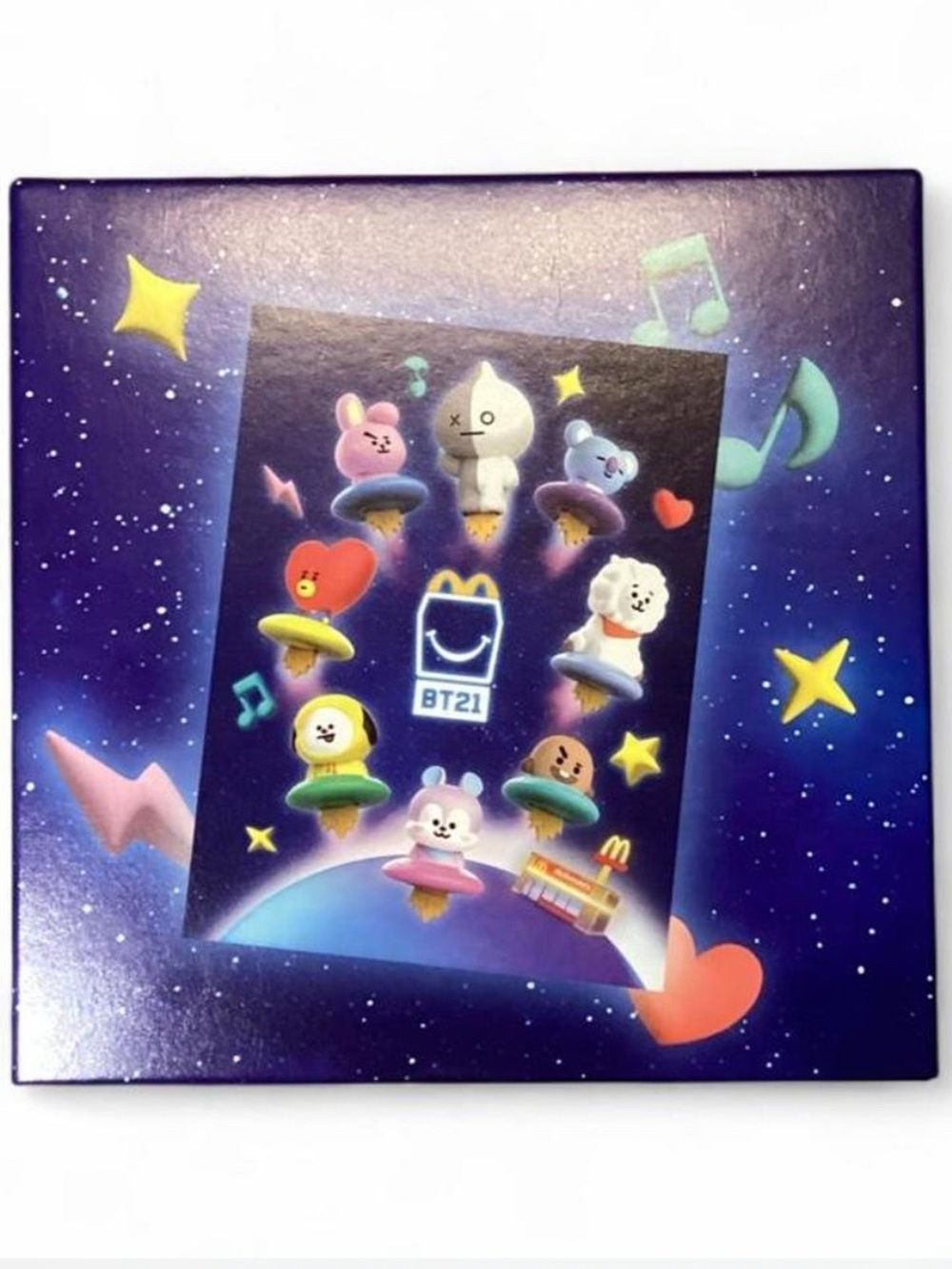 NWT 2026 Poster & Sticker Roll McDonald's BT21 toy #mcdonalds #space #bts